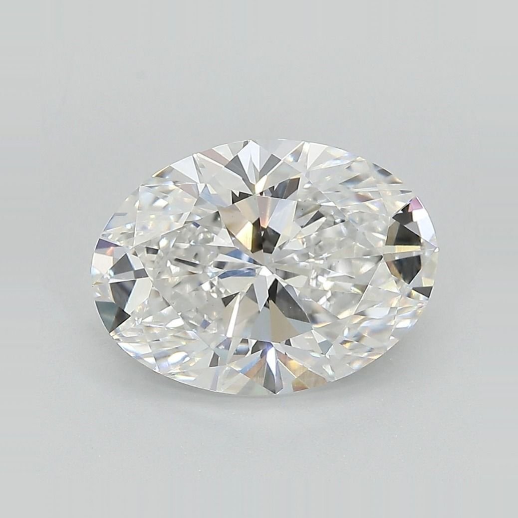 3.23ct E VS1 Rare Carat Ideal Cut Oval Lab Grown Diamond