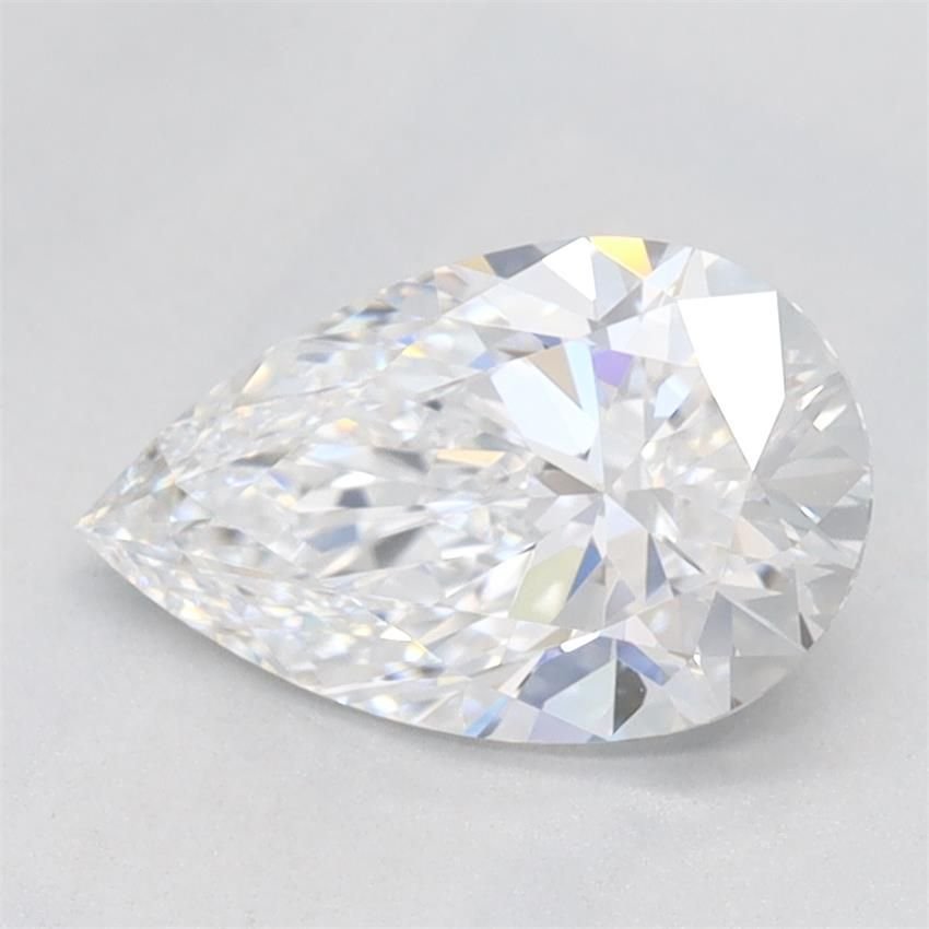 1.08ct D VVS1 Rare Carat Ideal Cut Pear Lab Grown Diamond