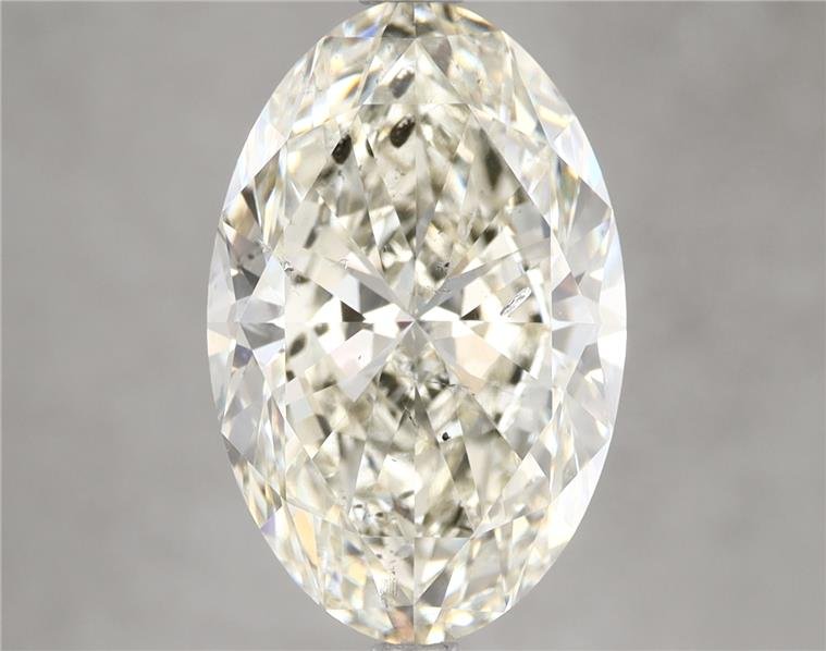 5.03ct J SI1 Rare Carat Ideal Cut Oval Diamond