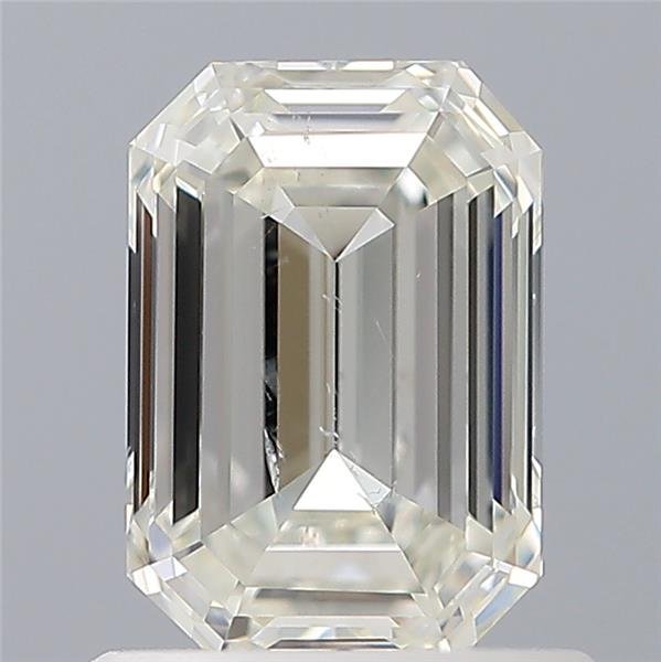 0.90ct J SI2 Rare Carat Ideal Cut Emerald Diamond