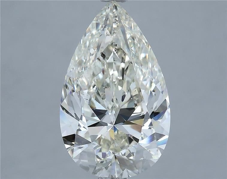 5.01ct K SI2 Rare Carat Ideal Cut Pear Diamond