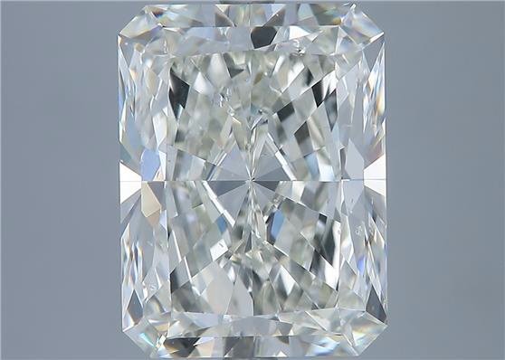 5.01ct K SI1 Rare Carat Ideal Cut Radiant Diamond