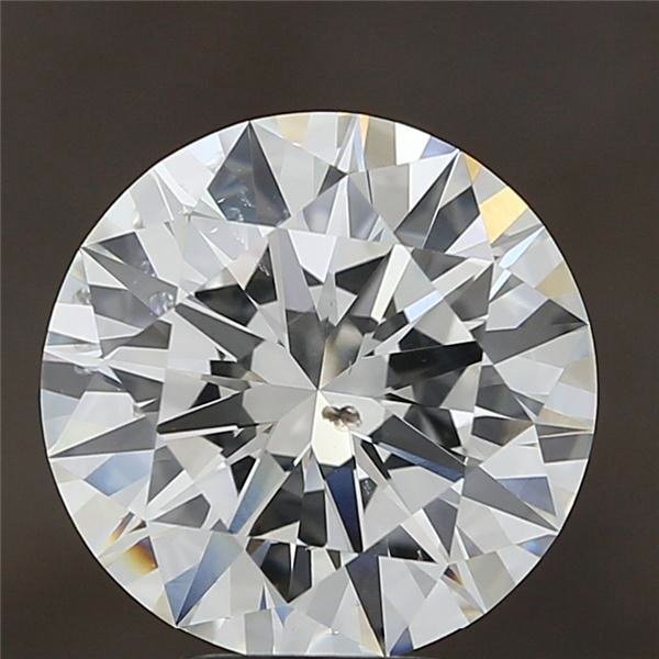 5.02ct H SI2 Rare Carat Ideal Cut Round Diamond