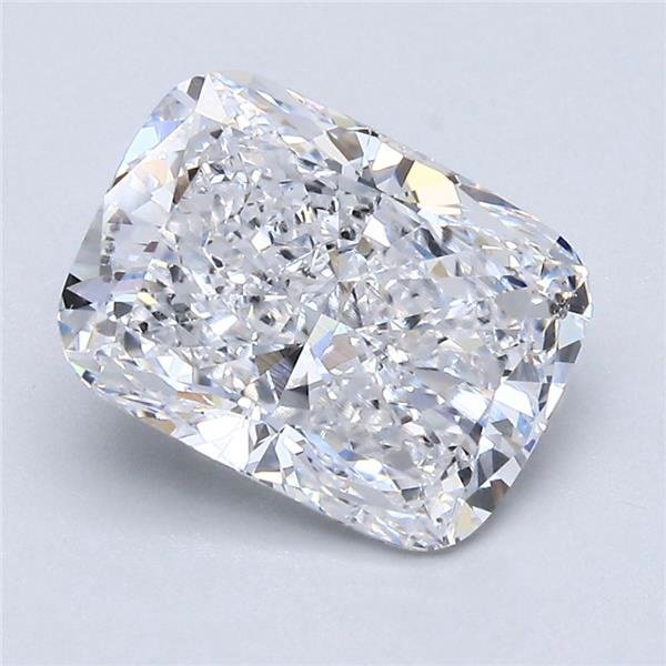 3.01ct D SI2 Very Good Cut Cushion Diamond