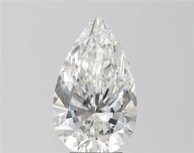 5.06ct H VS2 Rare Carat Ideal Cut Pear Lab Grown Diamond