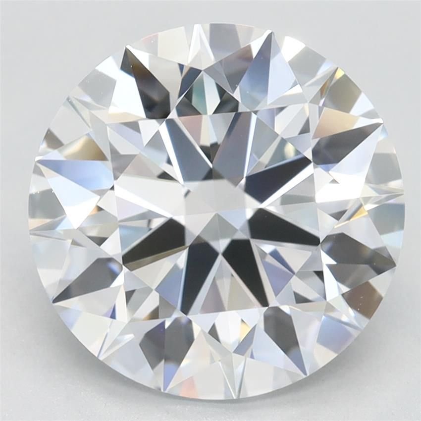 4.21ct F VVS1 Rare Carat Ideal Cut Round Lab Grown Diamond