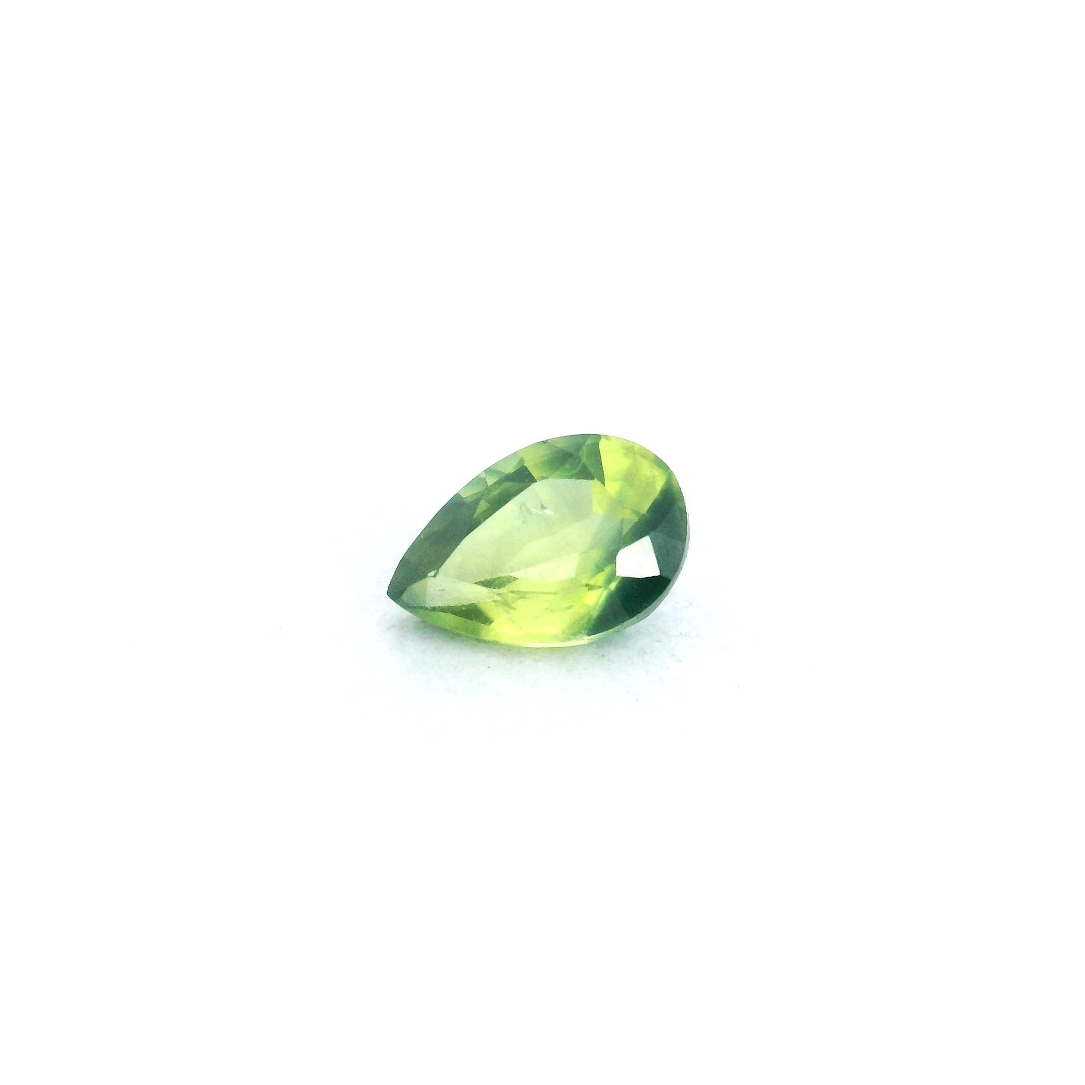 0.62 Carat Green Pear Sapphire