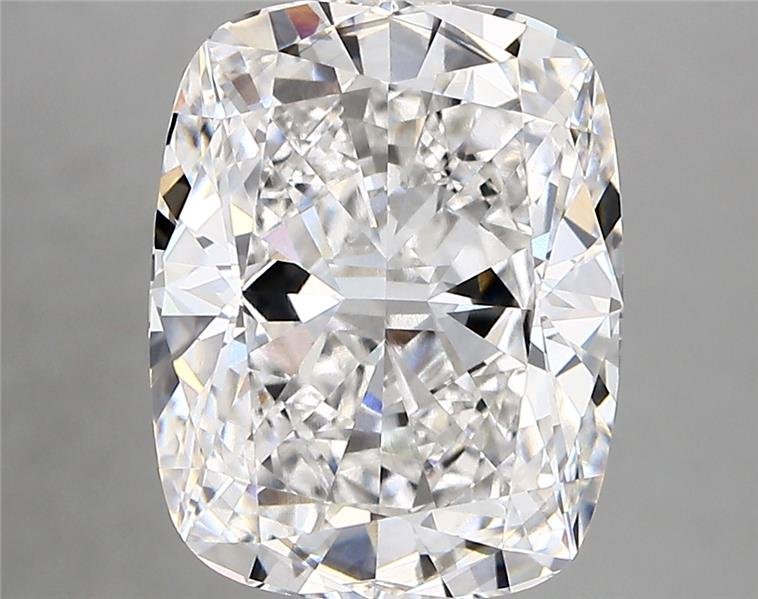 4.59ct F SI1 Rare Carat Ideal Cut Cushion Lab Grown Diamond