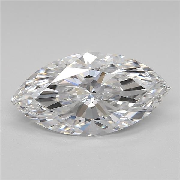 2.19ct D VVS2 Rare Carat Ideal Cut Marquise Lab Grown Diamond