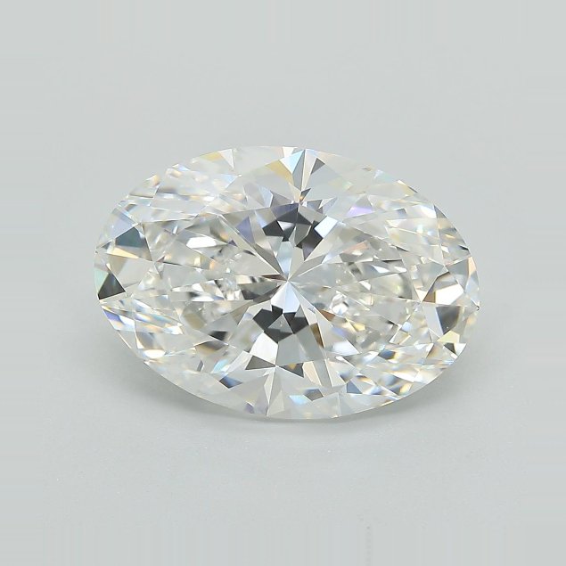 5.12ct E VVS2 Very Good Cut Oval Lab Grown Diamond