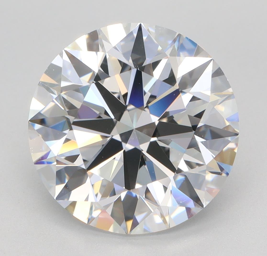 4.14ct E VVS2 Rare Carat Ideal Cut Round Lab Grown Diamond