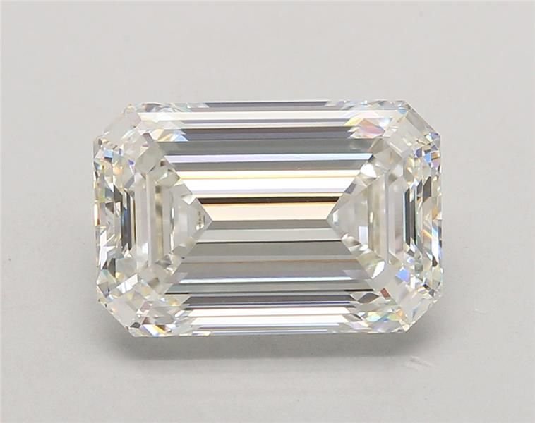 5.07ct G VVS2 Rare Carat Ideal Cut Emerald Lab Grown Diamond