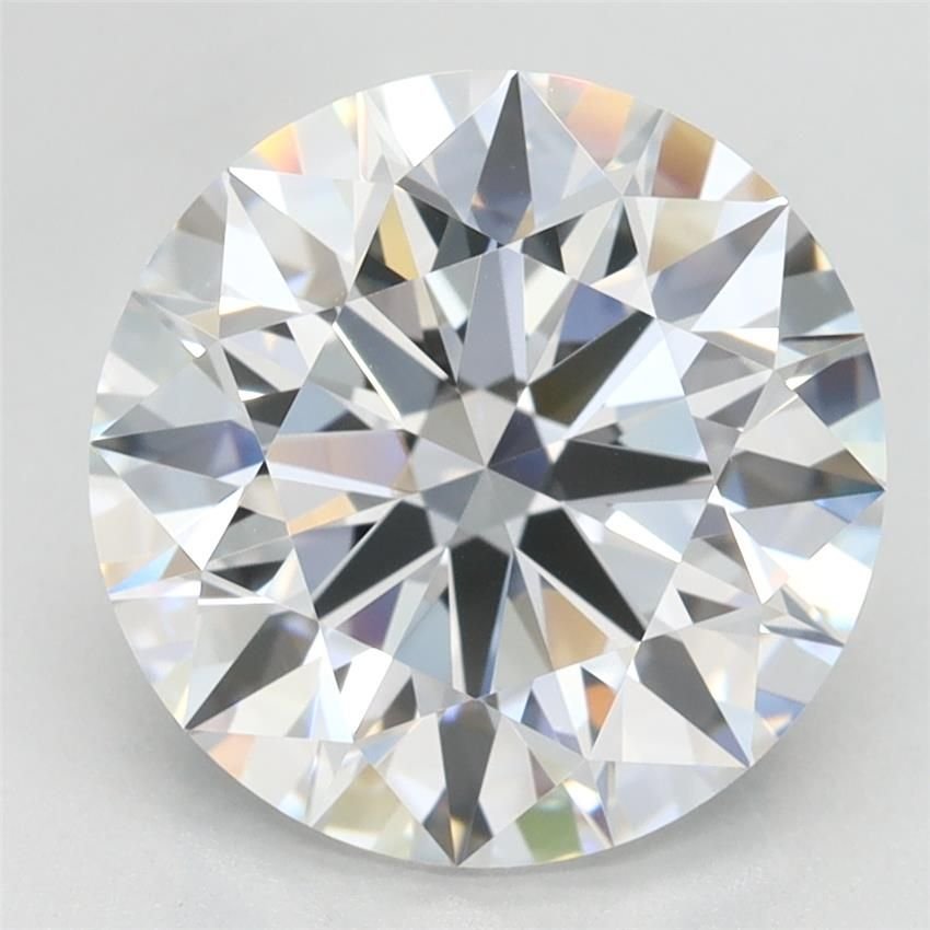4.09ct D VVS1 Rare Carat Ideal Cut Round Lab Grown Diamond