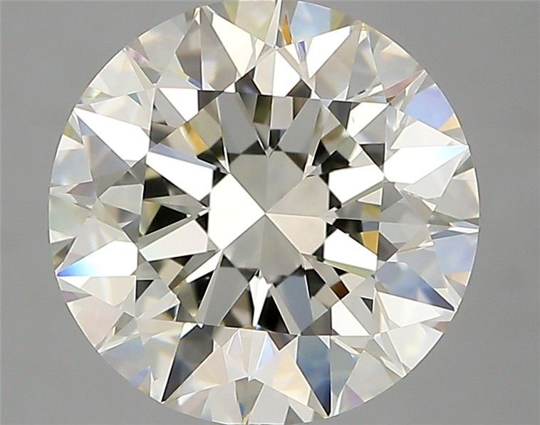 4.04ct K SI1 Rare Carat Ideal Cut Round Diamond