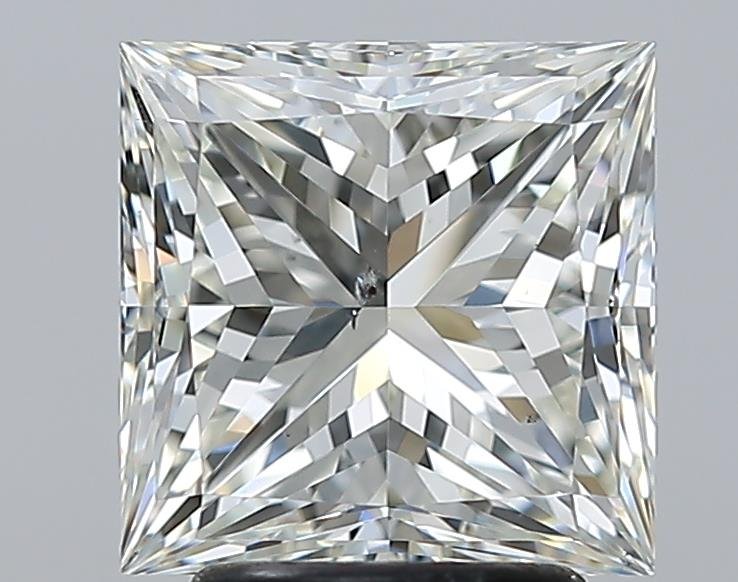 3.04ct J SI1 Excellent Cut Princess Diamond