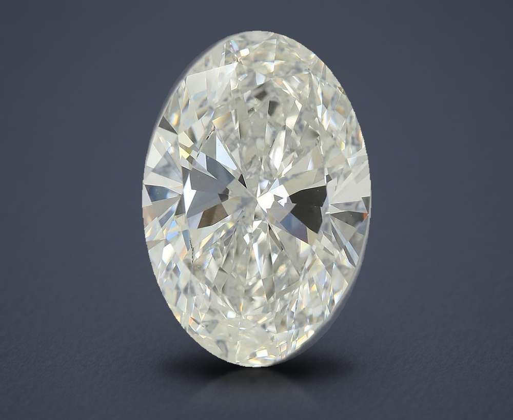 6.84 Carat Oval Lab Diamond