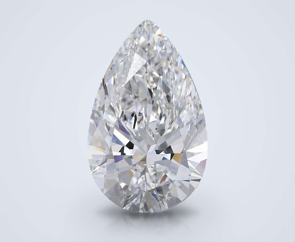 6.39 Carat Pear Lab Diamond
