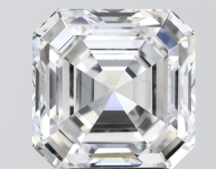 4.20ct E VS2 Excellent Cut Asscher Lab Grown Diamond