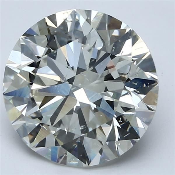 4.01ct I SI2 Rare Carat Ideal Cut Round Diamond