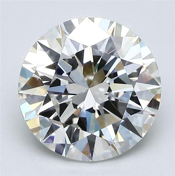 2.08ct I VVS2 Rare Carat Ideal Cut Round Diamond