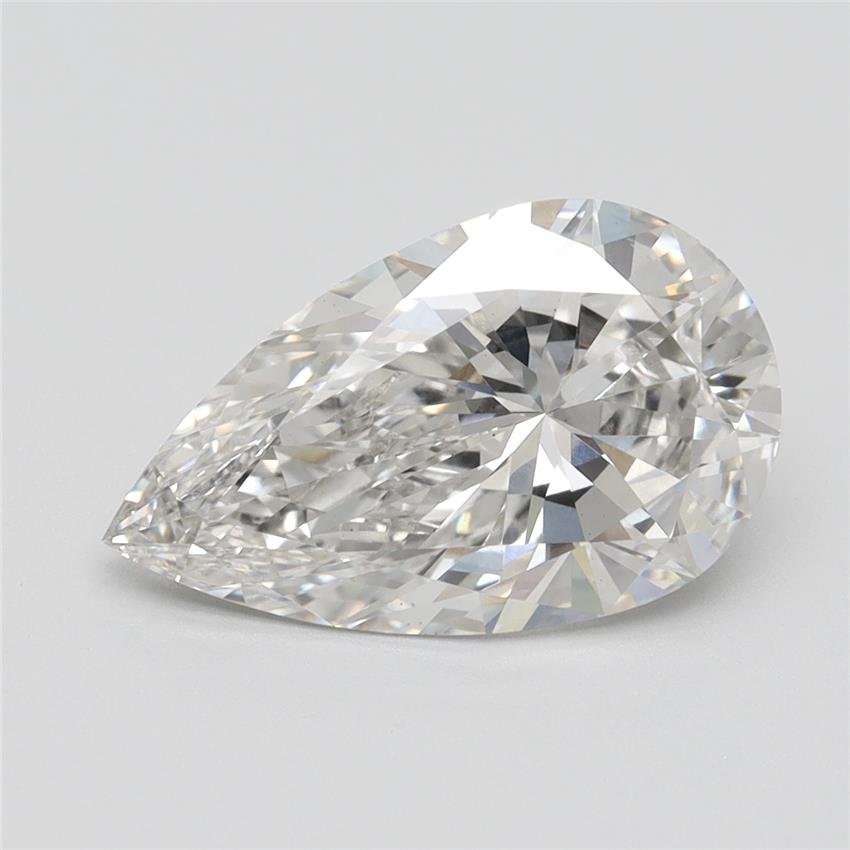 3.39ct H VS2 Rare Carat Ideal Cut Pear Lab Grown Diamond