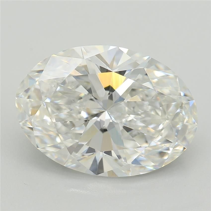 4.05ct F VVS2 Rare Carat Ideal Cut Oval Lab Grown Diamond