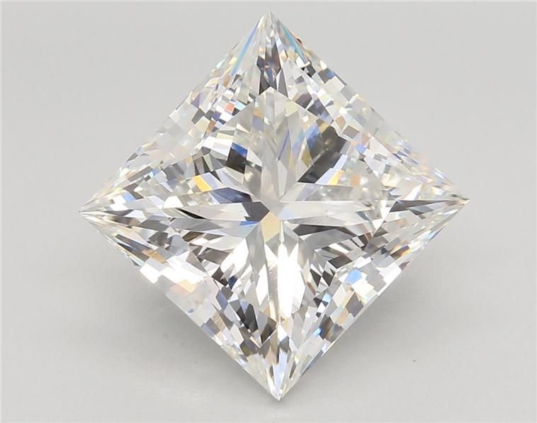7.37ct F VS1 Rare Carat Ideal Cut Princess Lab Grown Diamond