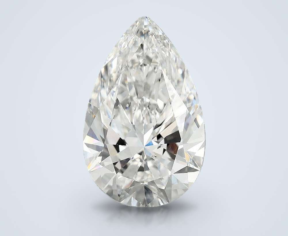 5.78 Carat Pear Lab Diamond