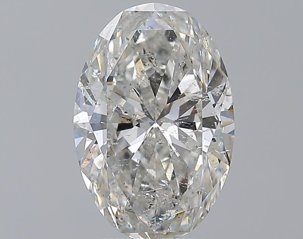 3.01ct G SI2 Rare Carat Ideal Cut Oval Diamond