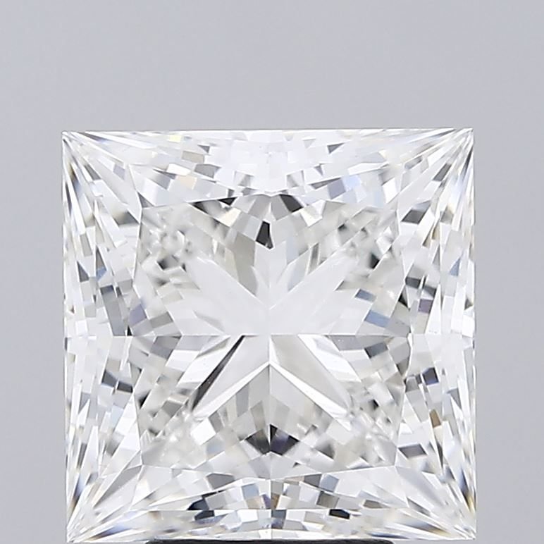 5.56ct F VS1 Rare Carat Ideal Cut Princess Lab Grown Diamond