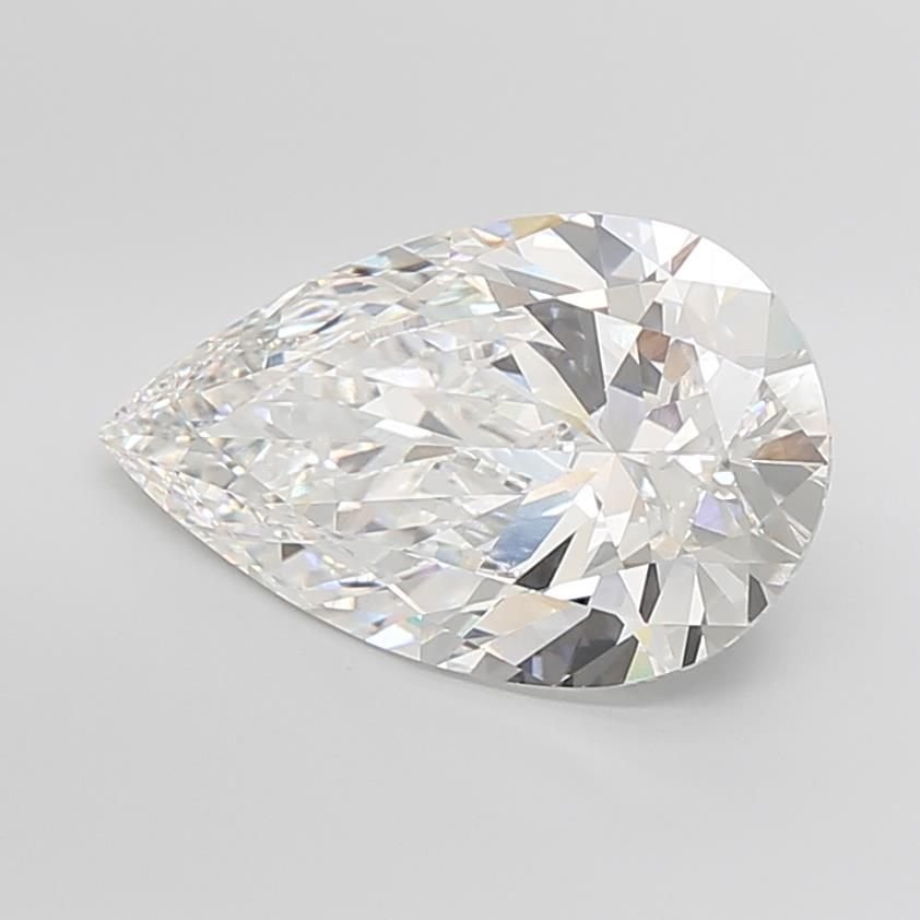 10.09ct F VS1 Rare Carat Ideal Cut Pear Lab Grown Diamond