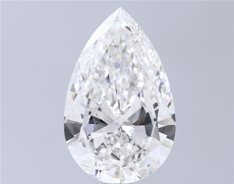 15.00ct F VVS2 Very Good Cut Pear Lab Grown Diamond