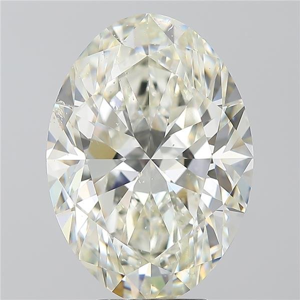 6.05ct K SI2 Rare Carat Ideal Cut Oval Diamond