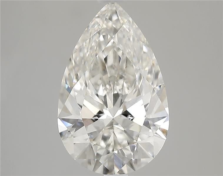 3.11ct H VS1 Rare Carat Ideal Cut Pear Lab Grown Diamond