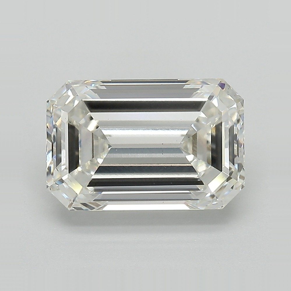 4.02ct H VS2 Rare Carat Ideal Cut Emerald Lab Grown Diamond