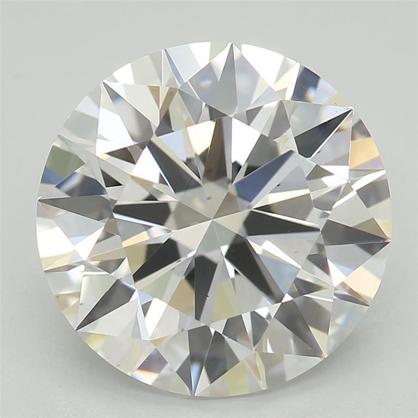 3.26ct D VS2 Rare Carat Ideal Cut Round Lab Grown Diamond