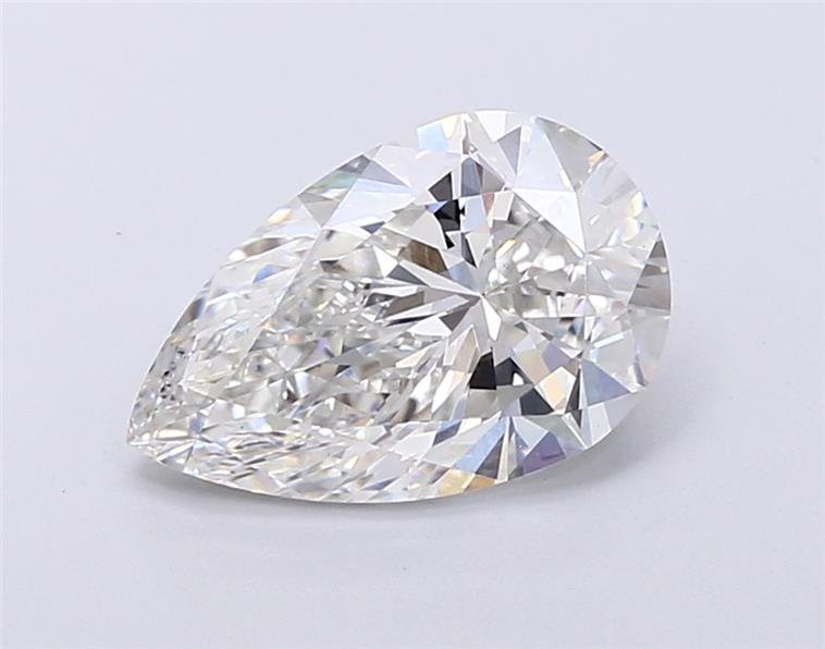 2.50ct G VVS2 Rare Carat Ideal Cut Pear Lab Grown Diamond