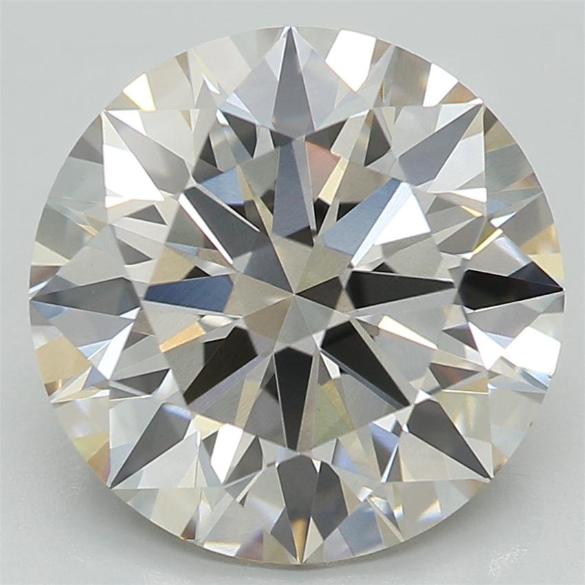 3.09ct J VS2 Rare Carat Ideal Cut Round Lab Grown Diamond