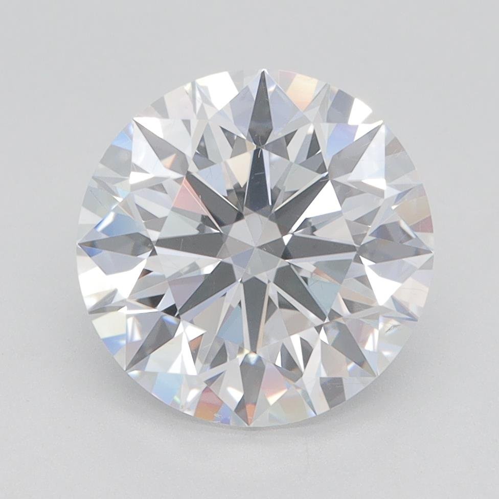 3.01ct E SI1 Rare Carat Ideal Cut Round Lab Grown Diamond