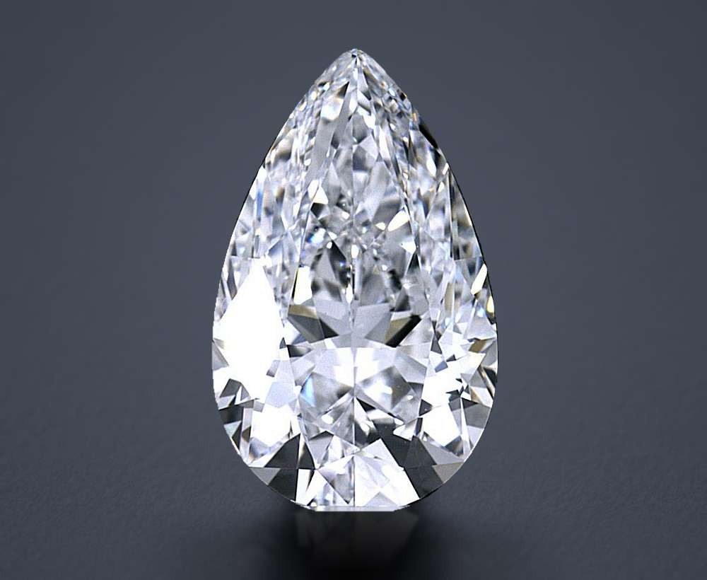 3.03 Carat Pear Natural Diamond