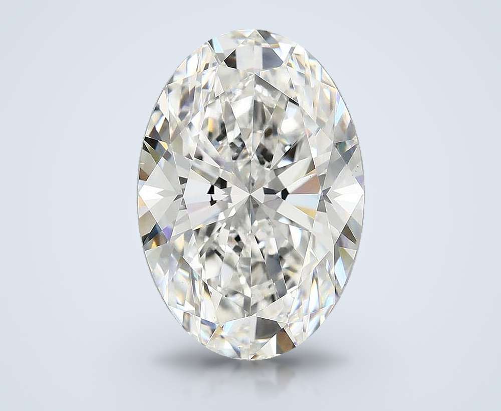 6.90 Carat Oval Lab Diamond