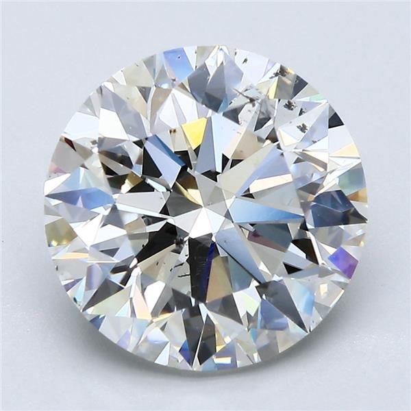 5.02ct H SI2 Rare Carat Ideal Cut Round Diamond