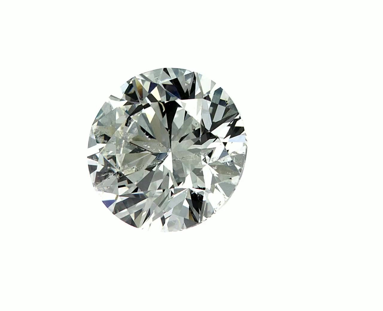 5.87ct I SI2 Rare Carat Ideal Cut Round Diamond