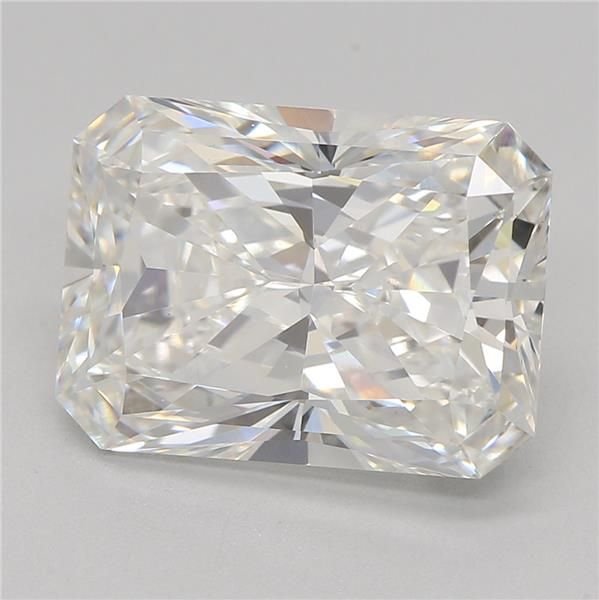 3.08ct F VS1 Rare Carat Ideal Cut Radiant Lab Grown Diamond