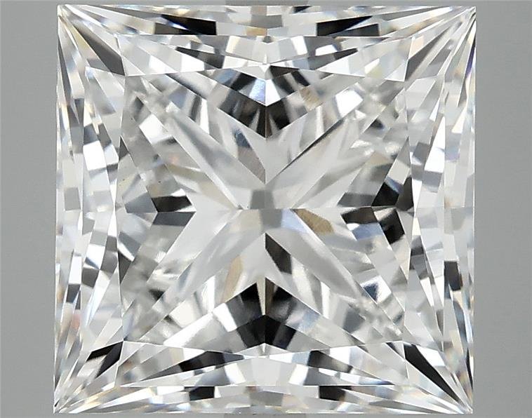 6.51ct F VS1 Rare Carat Ideal Cut Princess Lab Grown Diamond