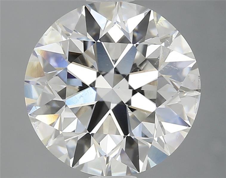 3.06ct F SI2 Rare Carat Ideal Cut Round Diamond