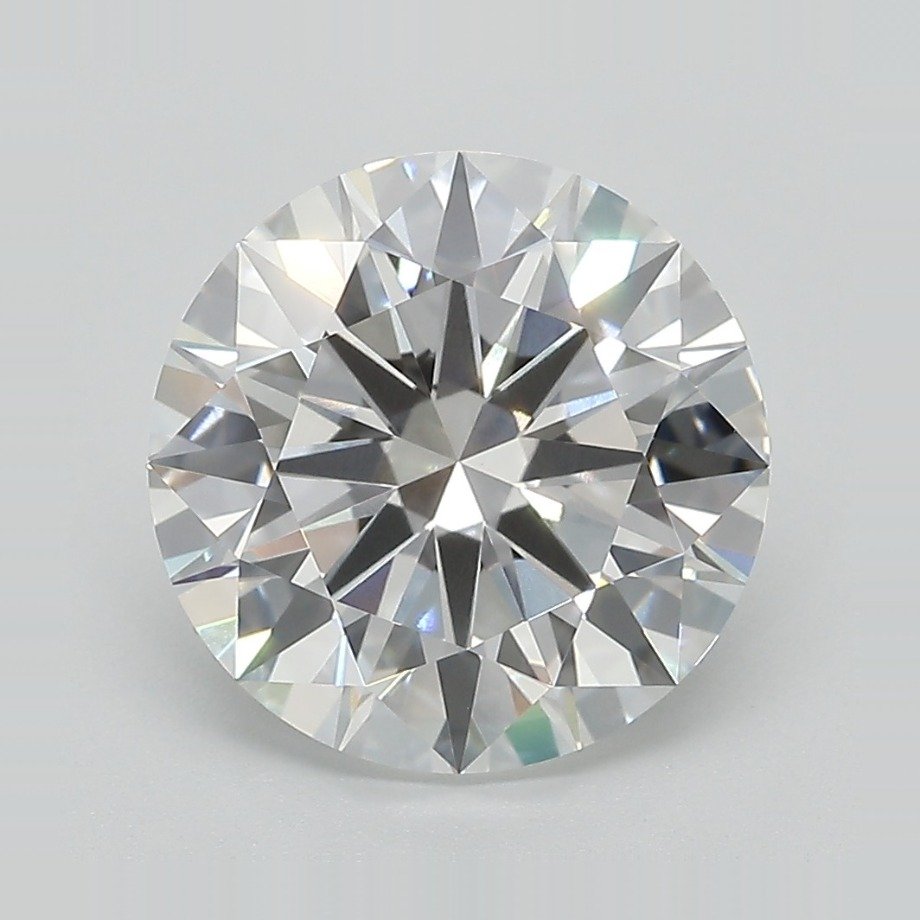 3.92ct D VVS2 Rare Carat Ideal Cut Round Lab Grown Diamond