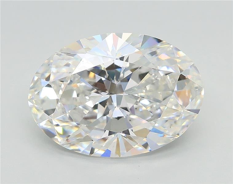 4.04ct F VS1 Rare Carat Ideal Cut Oval Lab Grown Diamond