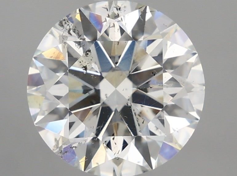 3.02ct H SI2 Rare Carat Ideal Cut Round Diamond