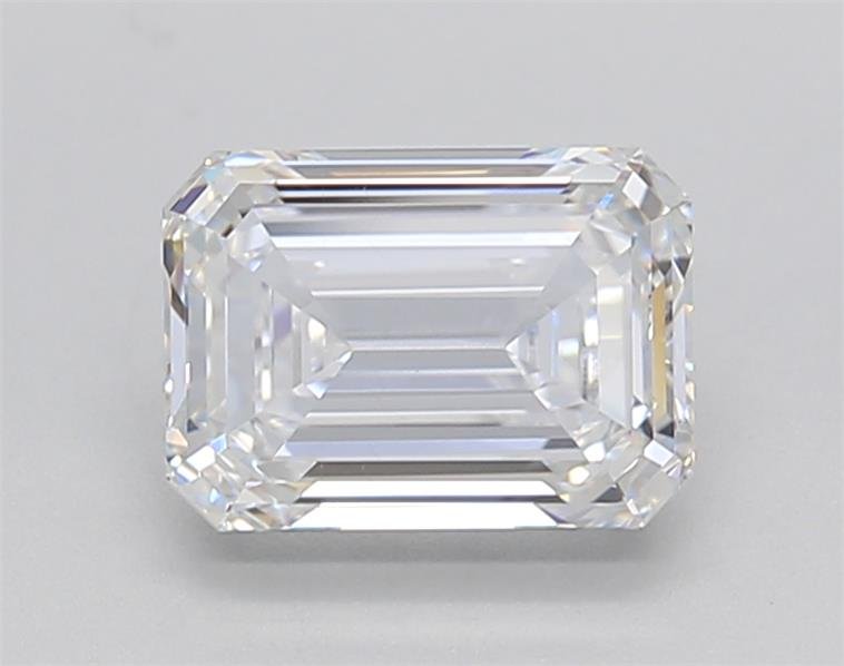1.52ct D VS2 Rare Carat Ideal Cut Emerald Lab Grown Diamond